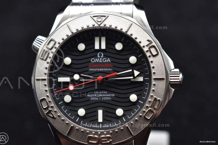 On ModernLook 1:1 300M Black Diver Dial Bracelet A Edition Ceramic SS 1082 Seamaster VSF Black Best 0311